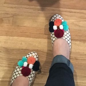 Anthropologie Pom Pom Mules sz 9